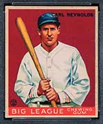 1933 Goudey #120 Carl Reynolds St. Louis Browns - Front