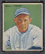 1933 Goudey #125 Bill Terry New York Giants - Front