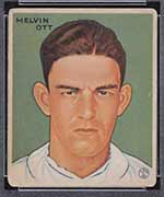 1933 Goudey #127 Melvin Ott New York Giants - Front