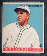 1933 Goudey #130 Fred Fitzsimmons New York Giants - Front