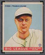 1933 Goudey #131 Fred Frankhouse Boston Braves - Front