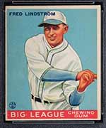 1933 Goudey #133 Fred Lindstrom Pittsburgh Pirates - Front