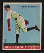 1933 Goudey #138 Herb Pennock New York Yankees - Front