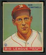 1933 Goudey #139 Ben Cantwell Boston Braves - Front