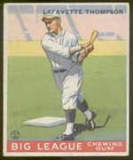 1933 Goudey #13 Lafayette Thompson Brooklyn Dodgers - Front