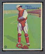 1933 Goudey #142 Paul Richards New York Giants - Front
