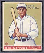 1933 Goudey #148 Eddie Farrell New York Yankees - Front