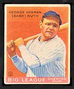 1933 Goudey #149 George Herman (Babe) Ruth New York Yankees - Front