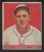 1933 Goudey #150 Ray Kolp Cincinnati Reds - Front