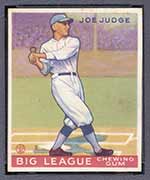 1933 Goudey #155 Joe Judge Brooklyn Dodgers - Front