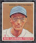 1933 Goudey #156 Danny MacFayden New York Yankees - Front