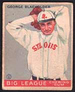 1933 Goudey #16 George Blaeholder St. Louis Browns - Front