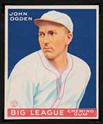 1933 Goudey #176 John Ogden Baltimore Orioles - Front