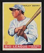 1933 Goudey #184 Charley Berry Chicago White Sox - Front