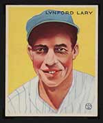 1933 Goudey #193 Lynford Lary New York Yankees - Front