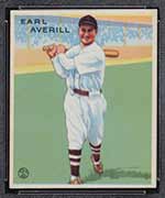 1933 Goudey #194 Earl Averill Cleveland Indians - Front