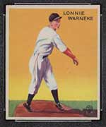 1933 Goudey #203 Lonnie Warneke Chicago Cubs - Front