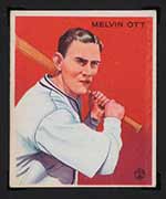 1933 Goudey #207 Melvin Ott New York Giants - Front