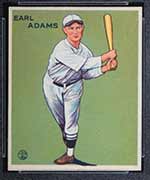 1933 Goudey #213 Earl Adams Cincinnati Reds - Front