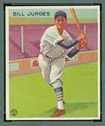 1933 Goudey #225 Bill Jurges Chicago Cubs - Front