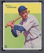 1933 Goudey #227 Bill Herman Chicago Cubs - Front