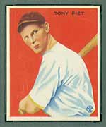 1933 Goudey #228 Tony Piet Pittsburgh Pirates - Front