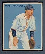 1933 Goudey #237 Gus Mancuso New York Giants - Front