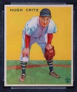 1933 Goudey #238 Hugh Critz New York Giants - Front