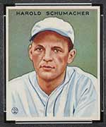 1933 Goudey #240 Harold Schumacher New York Giants - Front