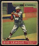 1933 Goudey #34 Bob O’Farrell St. Louis Cardinals - Front