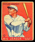 1933 Goudey #40 Taylor Douthit Cincinnati Reds - Front
