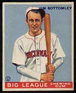 1933 Goudey #44 Jim Bottomley Cincinnati Reds - Front