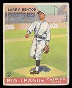 1933 Goudey #45 Larry Benton Cincinnati Reds - Front