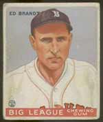 1933 Goudey #50 Ed Brandt Boston Braves - Front