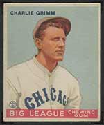 1933 Goudey #51 Charlie Grimm Chicago Cubs - Front
