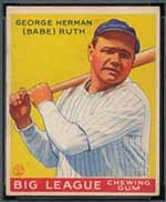 1933 Goudey #53 George Herman (Babe) Ruth New York Yankees - Front