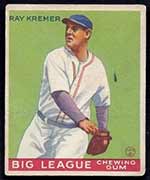 1933 Goudey #54 Ray Kremer Philadelphia Phillies - Front
