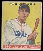 1933 Goudey #58 Frank (Lefty) O’Doul Brooklyn Dodgers - Front