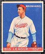 1933 Goudey #64 Burleigh Grimes Chicago Cubs - Front