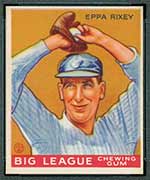 1933 Goudey #74 Eppa Rixey Cincinnati Reds - Front