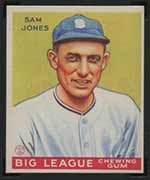 1933 Goudey #81 Sam Jones Chicago White Sox - Front