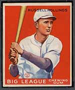 1933 Goudey #88 Russell Rollings Atlanta Crackers - Front