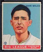 1933 Goudey #93 John Welch Boston Red Sox - Front