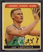 1933 Goudey Sport Kings #32 Joe Lopchick Basketball - Front