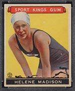1933 Goudey Sport Kings #37 Helene Madison Swimming - Front
