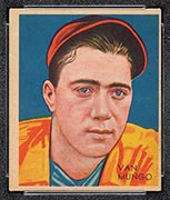 1934-1936 R327 Diamond Stars #102 Van Lingle Mungo (1936) Brooklyn Dodgers - Front
