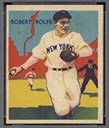 1934-1936 R327 Diamond Stars #104 Robert Rolfe (1936) New York Yankees - Front