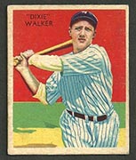1934-1936 R327 Diamond Stars #12 “Dixie” Walker (1936) New York Yankees - Front