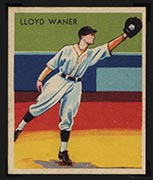 1934-1936 R327 Diamond Stars #16 Lloyd Waner (1935) Pittsburgh Pirates - Front