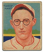 1934-1936 R327 Diamond Stars #18 “Chick” Hafey (1934) Cincinnati Reds - Front
